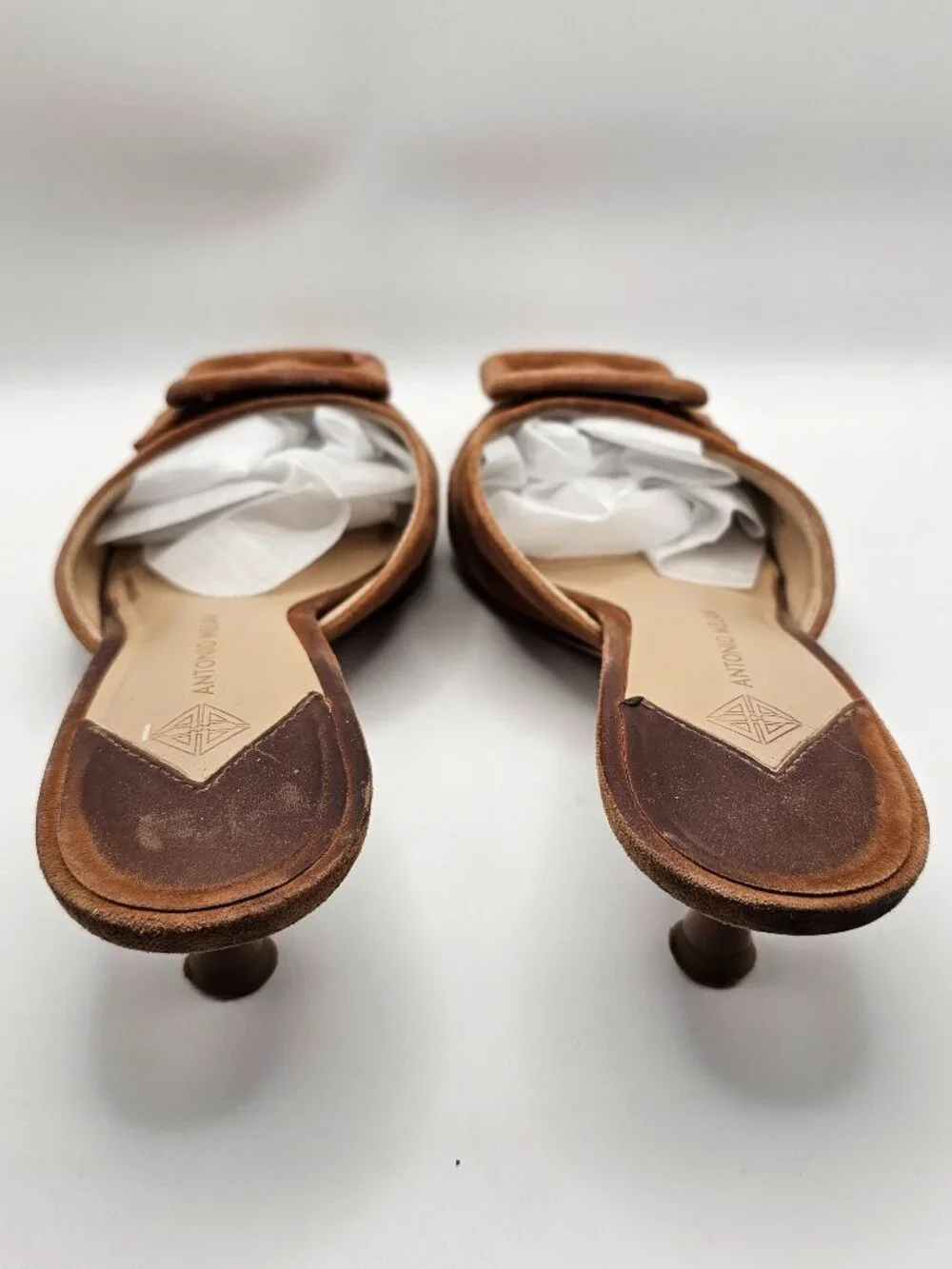 Antonio Melani “Kendra” Suede Buckle Detail Pointed‑Toe Dress Mules – Size 7M - Picture 4 of 7
